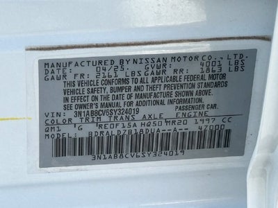 2025 Nissan Sentra SV