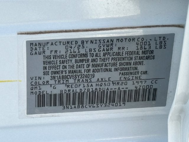 2025 Nissan Sentra SV