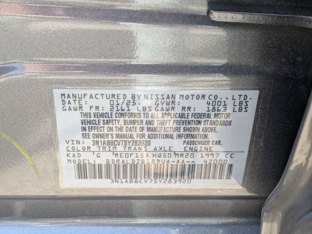 2025 Nissan Sentra SV