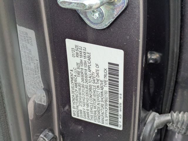 2023 Honda Ridgeline RTL